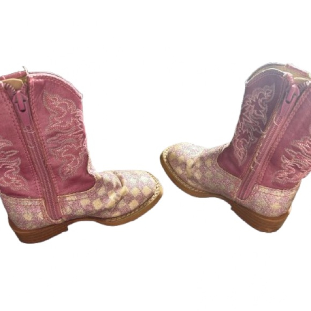 Roper Infant Boots in Pink Glitter Size 5 - Picture 4 of 7